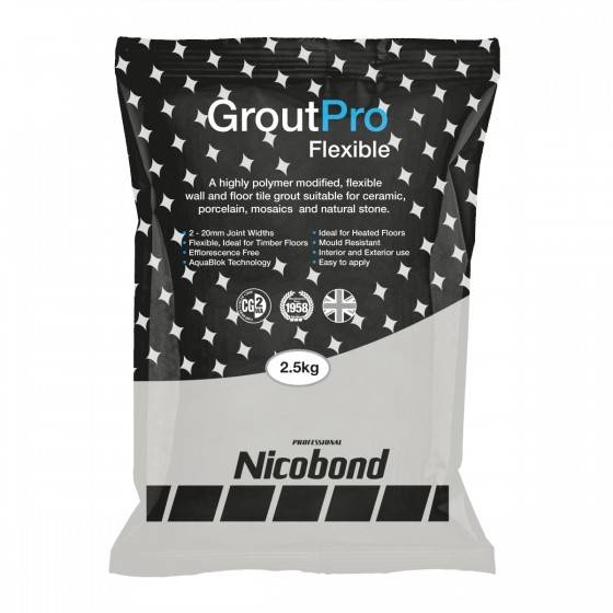 Nicobond GroutPro Flexible (All Colours) - Tile Grout