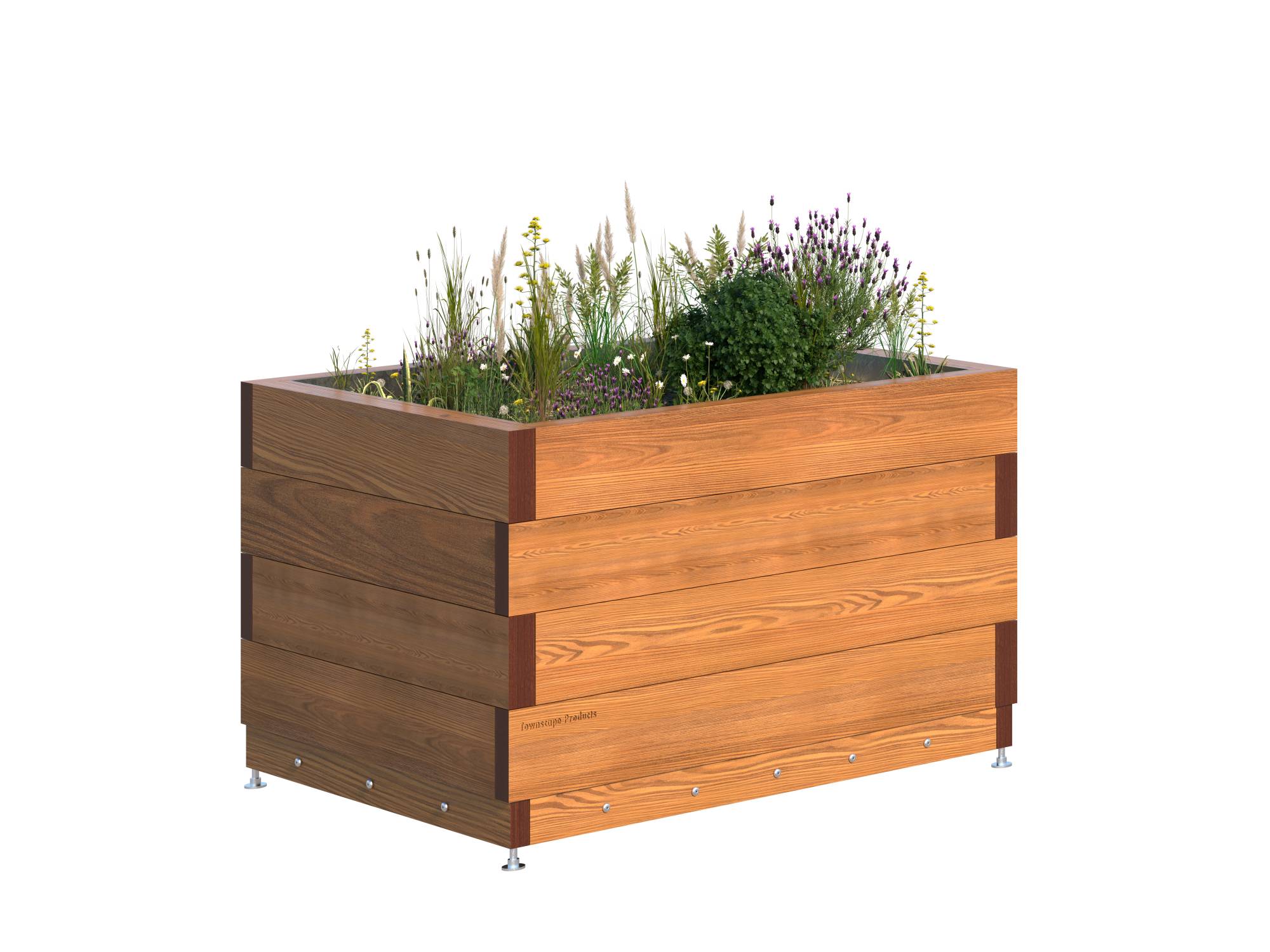 Timber Planter Gunwharf Hardwood - Planters