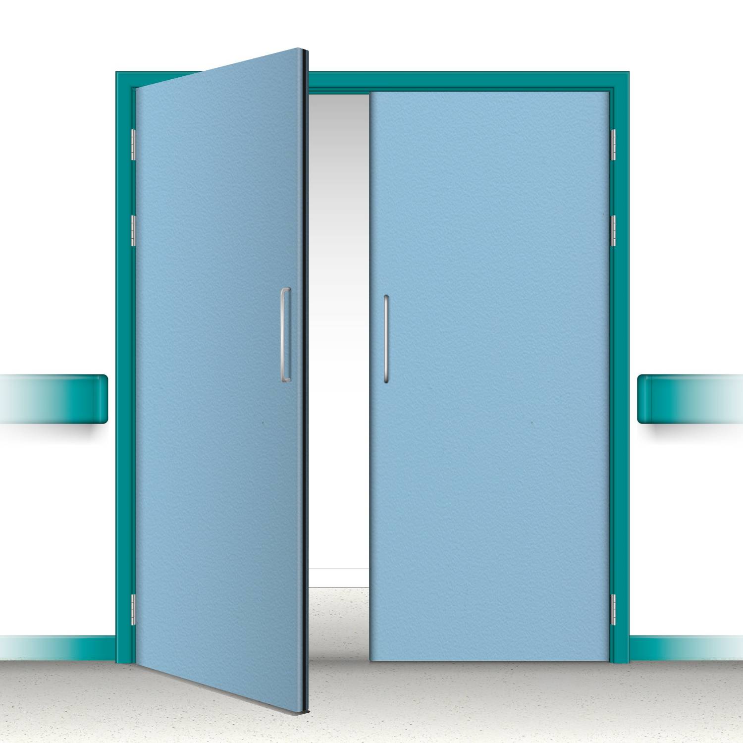 Postformed Double Doorset - Without Vision Panel