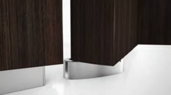Real Wood Veneer Toilet Cubicle