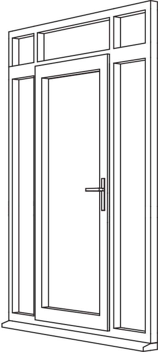 Traditional 2500 Residential Door - R7 Open In