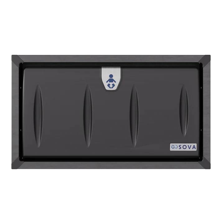 Origin Horizontal Baby Changing Station with Stainless Steel Recessed Frame