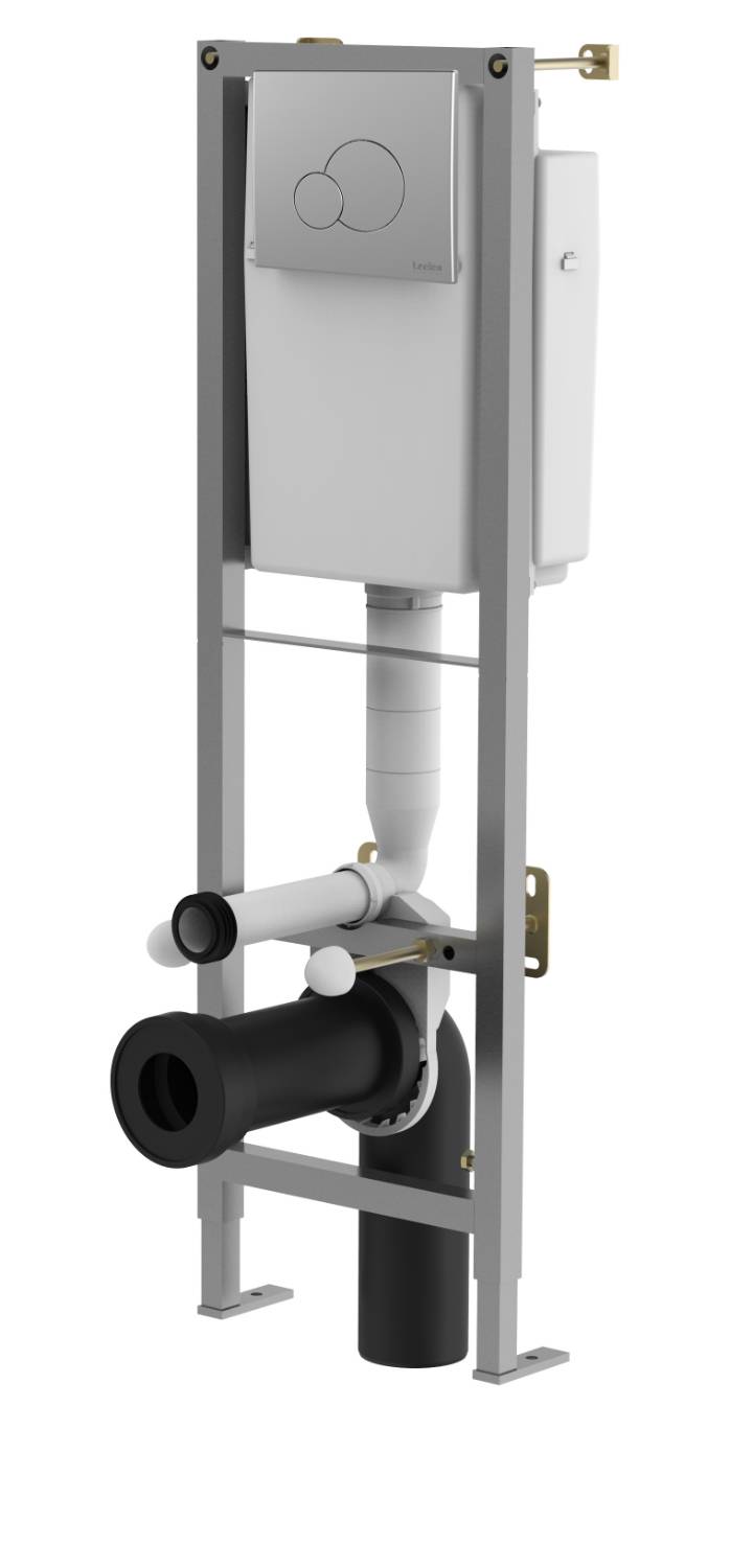 Atlas 2 Part In-Wall Frame and Flushplate  - Fixing Frame, Cistern and Flush Plate