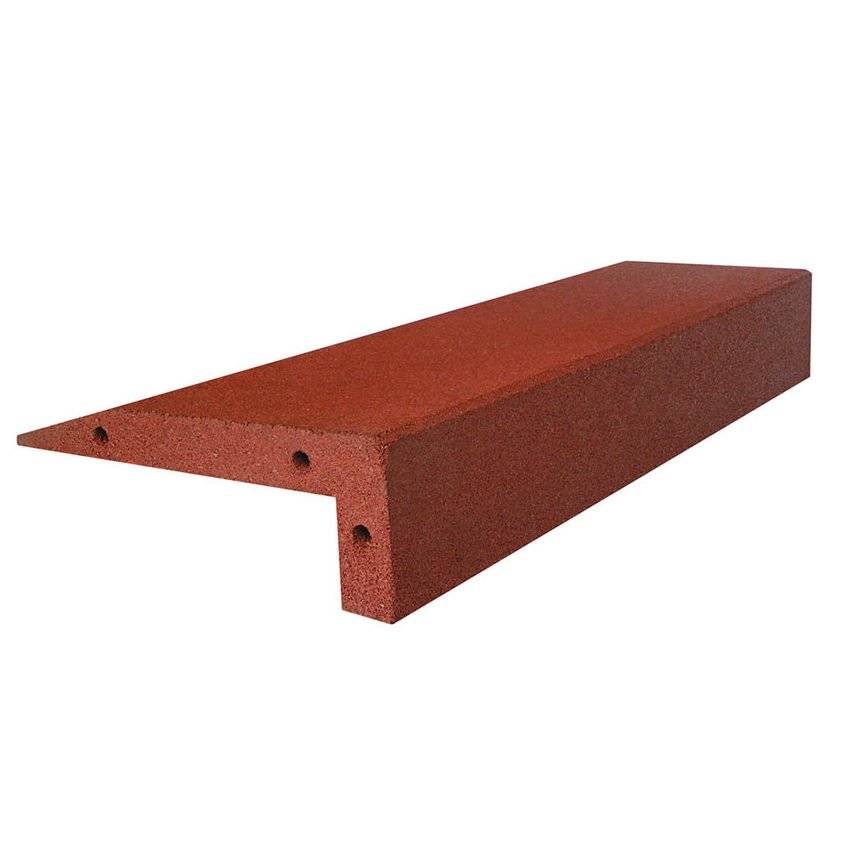 Dflect Edge Liner/Ramp - Rubber Tile