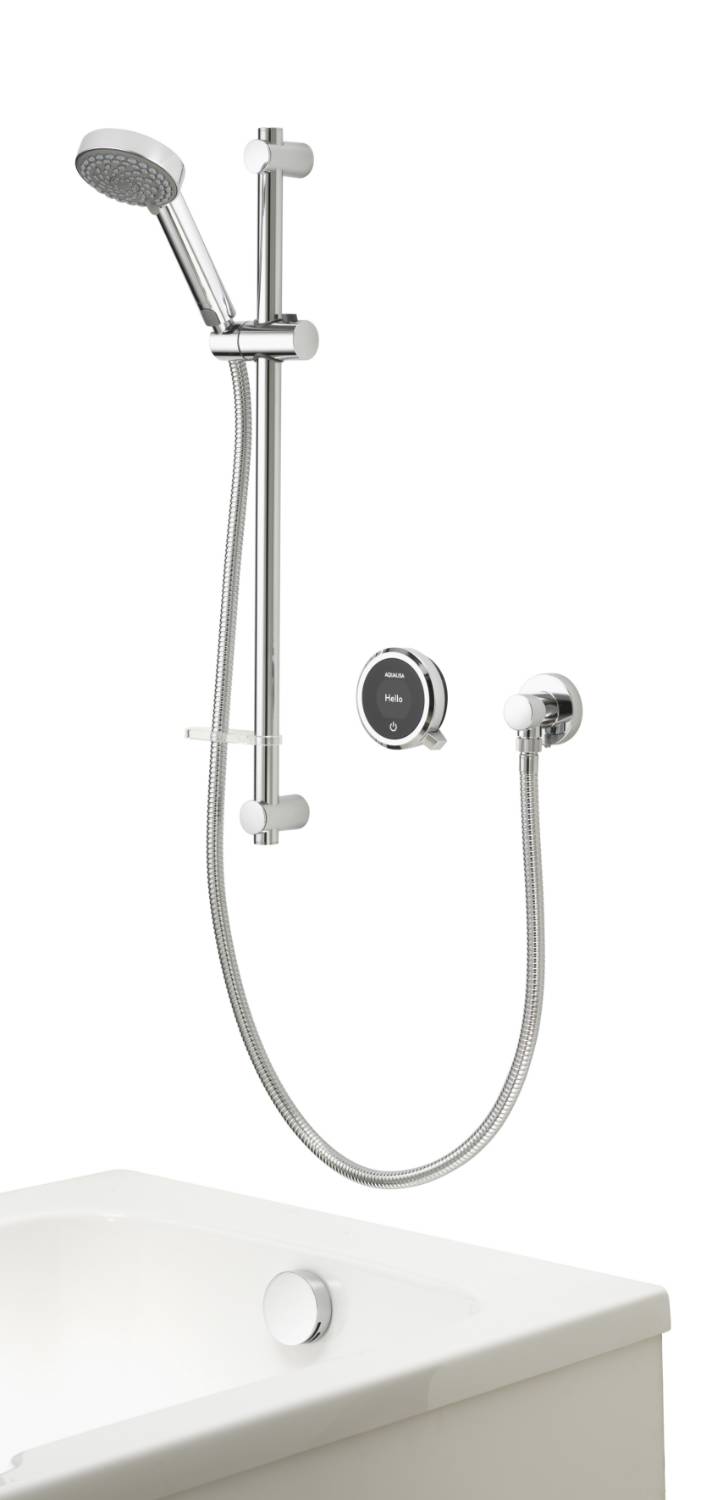 Quartz Touch Smart Divert Concealed Shower With Adjustable Head And Bath Fill