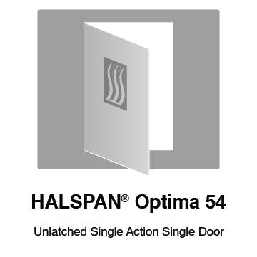 HALSPAN® Optima 54 mm Internal Fire Rated Door Blank - Unlatched Single Acting Single Doors