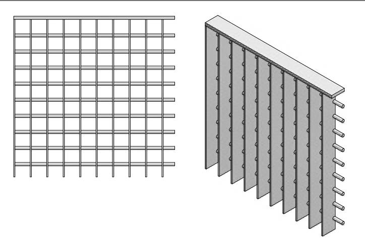 Piazza - Steel Grating Carpark Wall Cladding