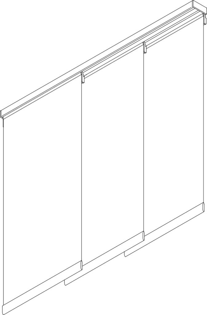 Panel Glide Window Shading and Room Dividing System - Hand Operated - Silent Gliss SG 2700 - Panel Blind