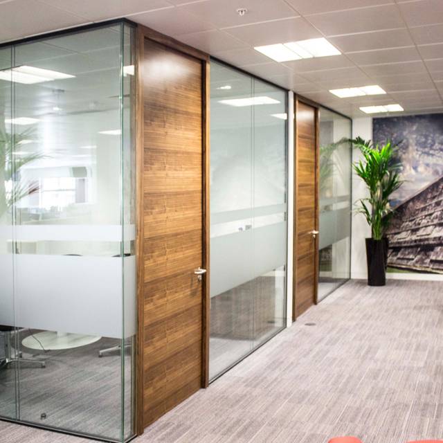 PURE54 Single Centre Glazed Panel Partition System