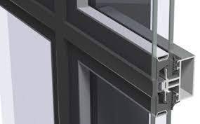 Aluminium CW 50 SC Stick Curtain Wall - Structurally Clamped