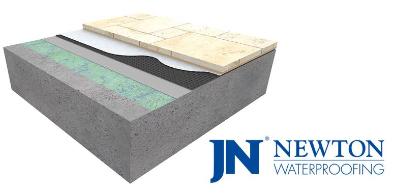 Drainage Membrane - Newton NewSeal 408 DeckDrain for Decks & Flat Roofs - Drainage Membrane for Decks & Flat Roofs