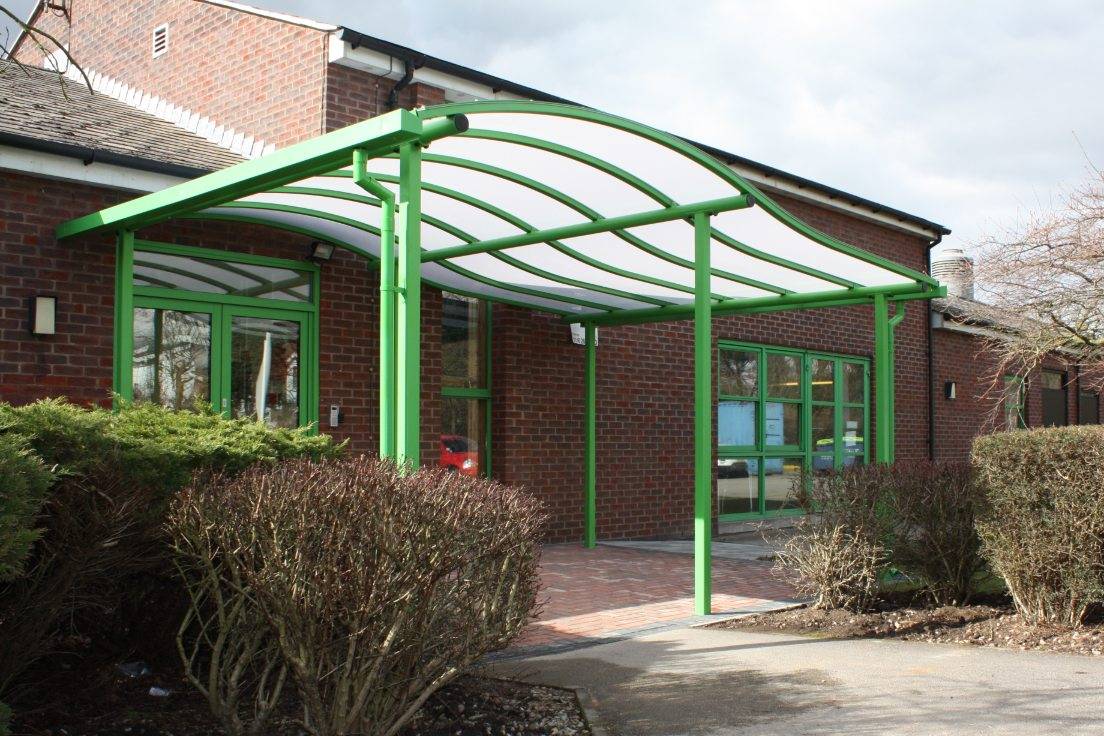 Motiva Wave™ Canopy - Polycarbonate Roof Canopy - Canopies for Schools