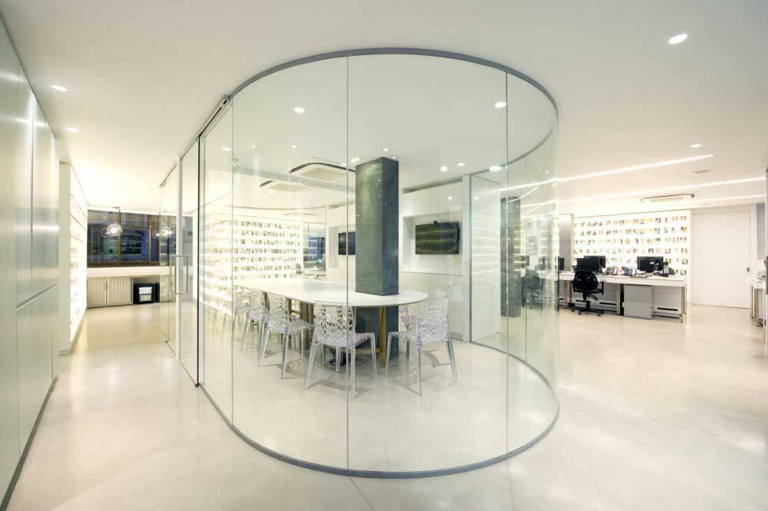 Pure 20 Single Glazed 20mm Glass Partition System