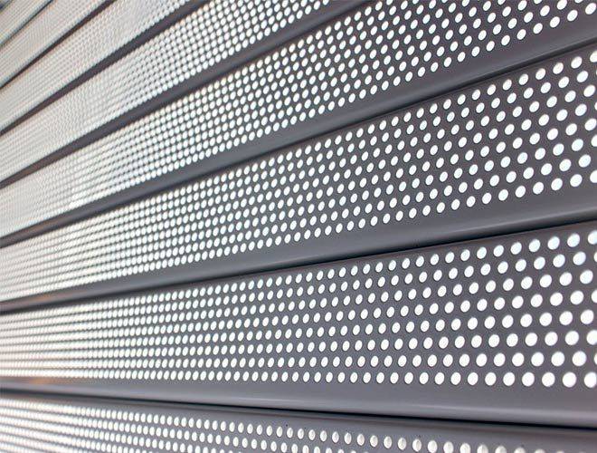 Perforated Steel Roller Shutter Door - P1 Armourguard - Security Shutter