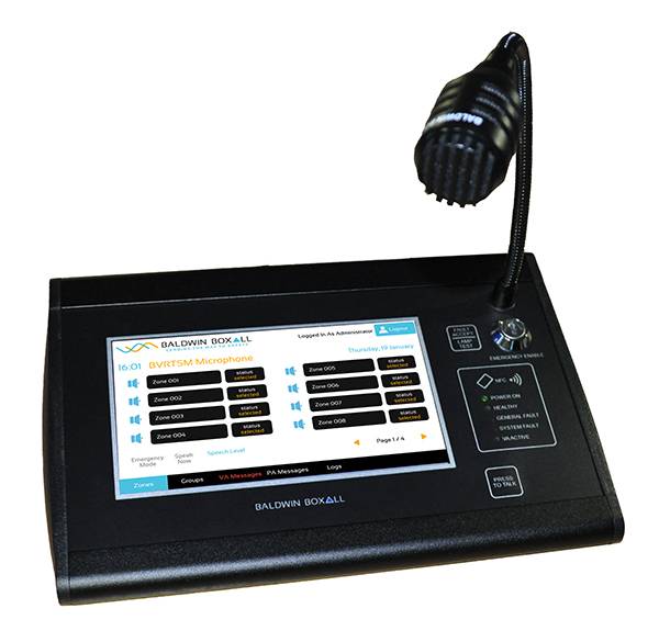 Touchscreen control microphone