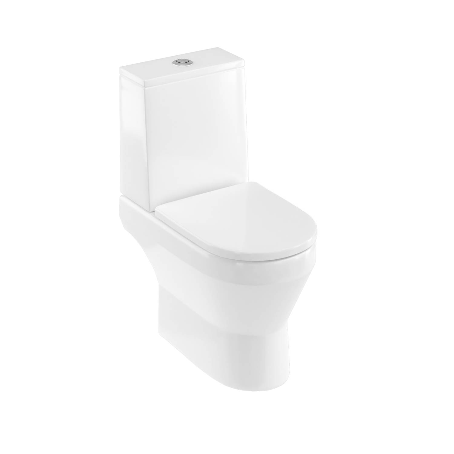 Curve2 Rimless Open Back Close Coupled WC Including Soft Close Seat