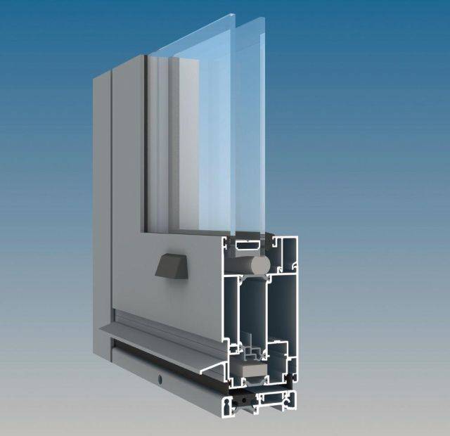 AA545 Aluminium Thermally Broken Door - Single Action Swing Door