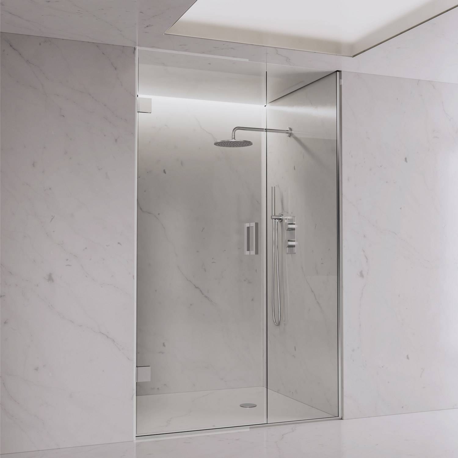 D26002 - Dolphin Shower Screen with Wall Hinged Door