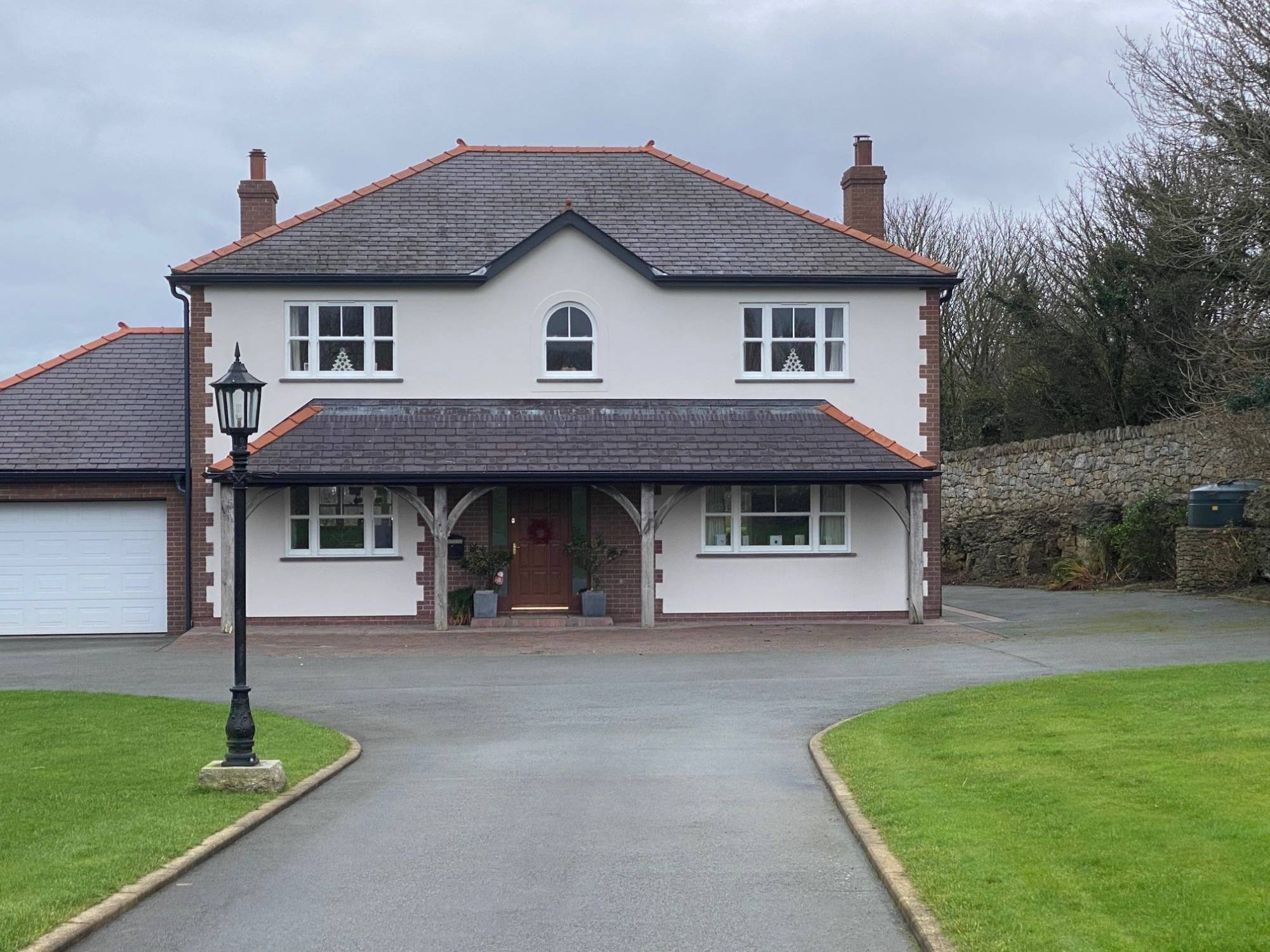 uPVC Sash Window - Heritage Rose Slim Mullion Double - Sash Window Slim Mullion