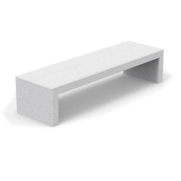 Benito Volga Concrete Bench - Without Backrest