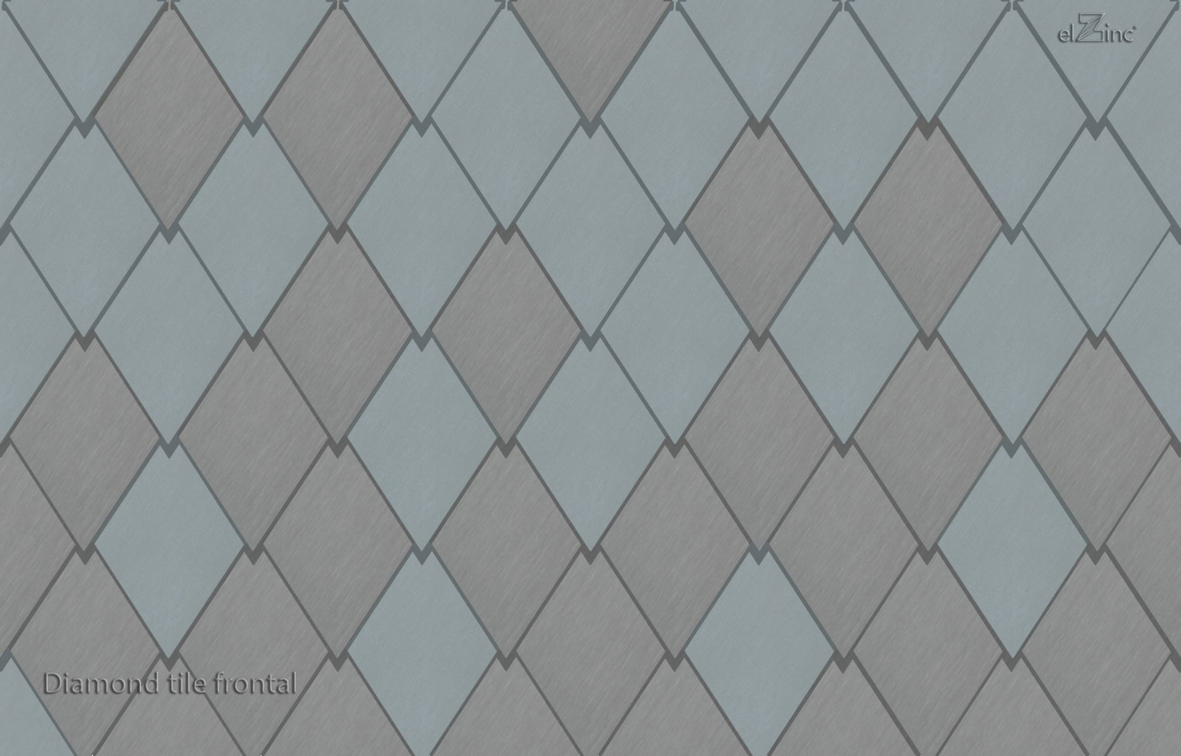 elZinc Diamond Tile Cladding - Zinc Roofing and Wall Cladding