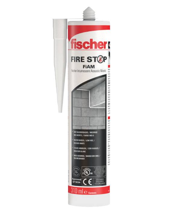 FiAM Intumescent Acoustic Mastic - Flexible Fire-resistant Acoustic Mastic