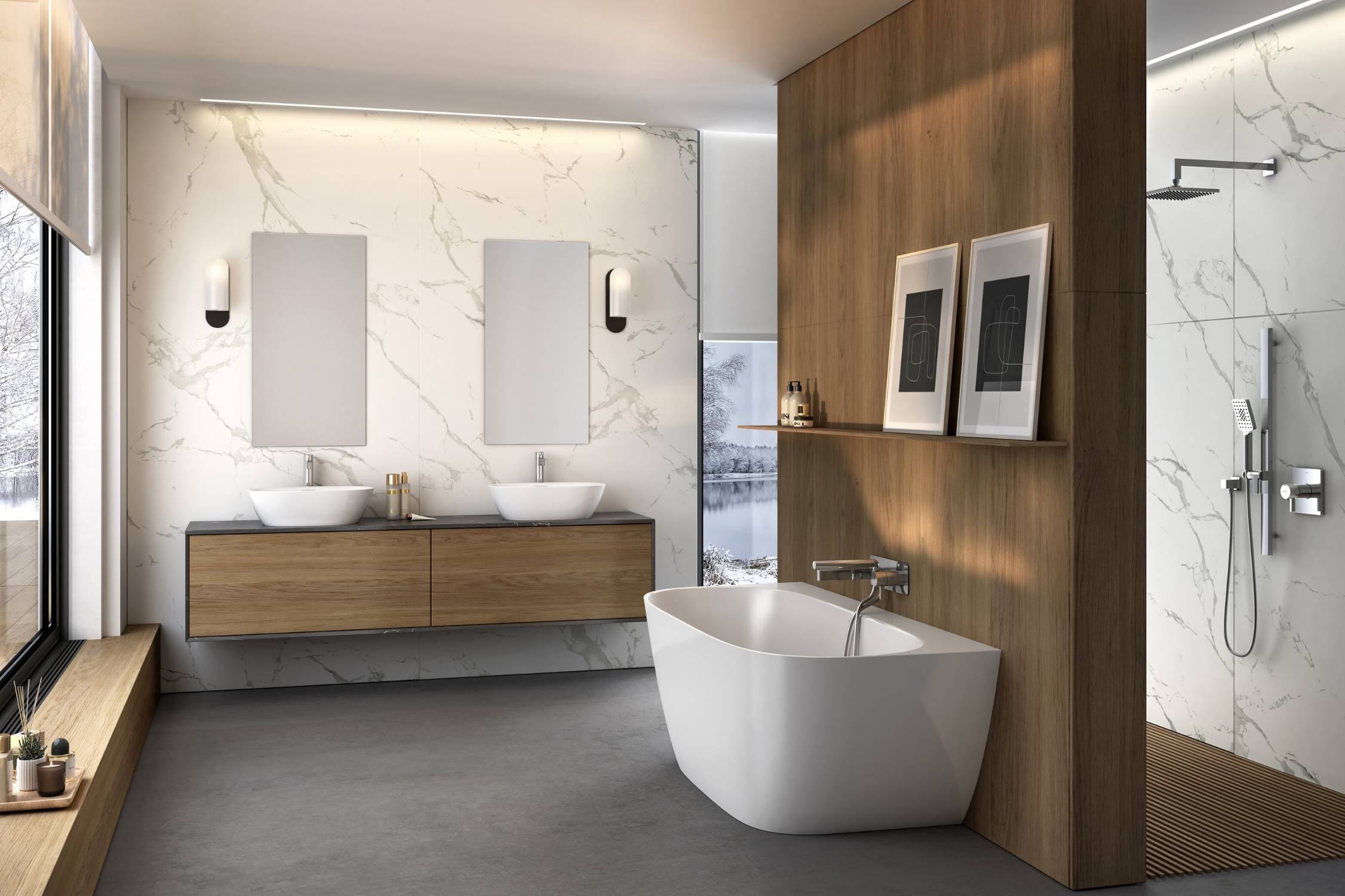 Lussari Back-to-Wall Bath