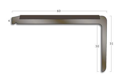 Traditional PVC-u Hardnose Stair Edgings – MR Metallic Range