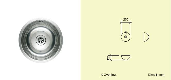 Sink Bowl LR25 - Stainless Steel Kitchen Sink