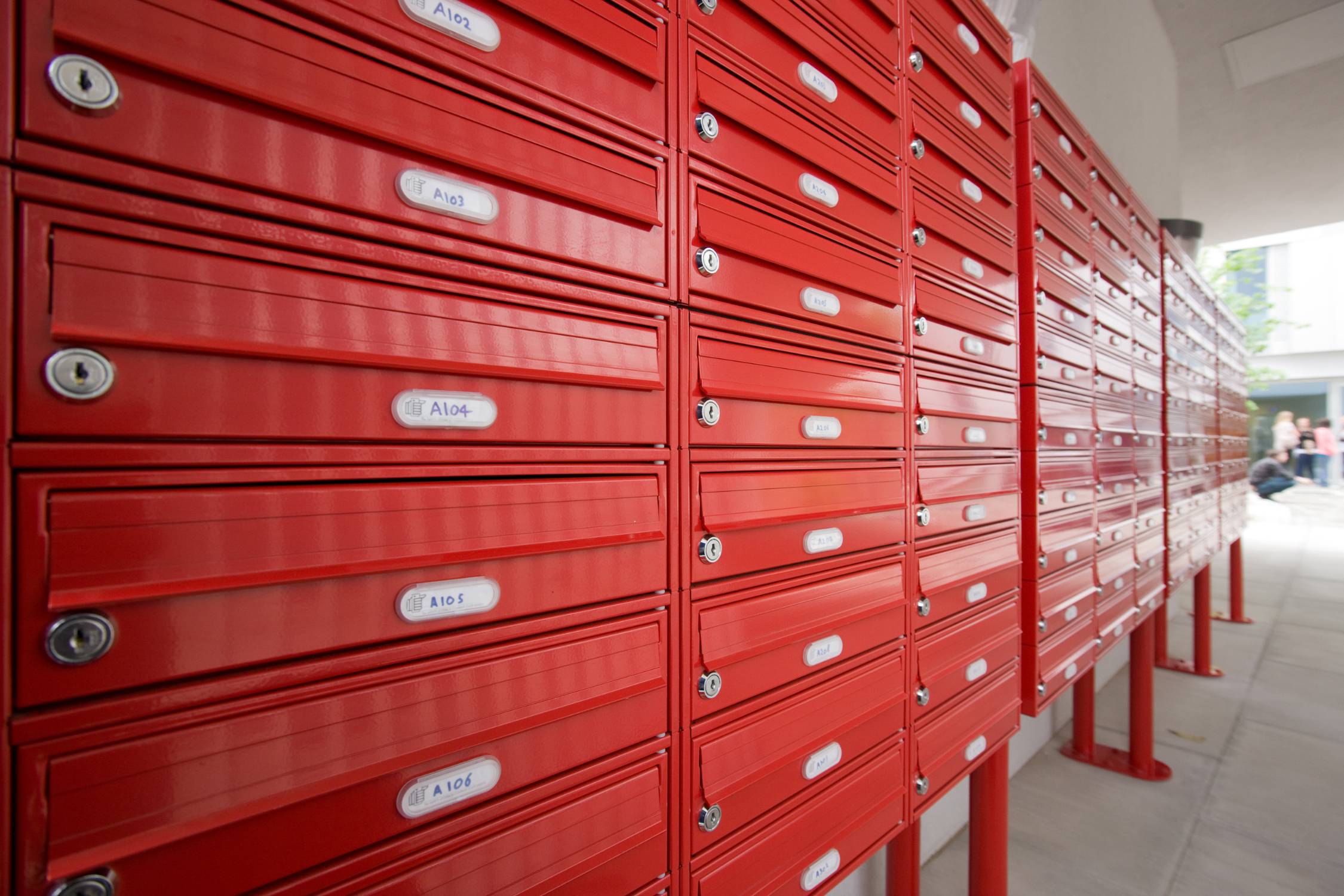 COM 2 Lateral - Steel Door Mailbox - Com2 Aluminium Lateral Mailbox