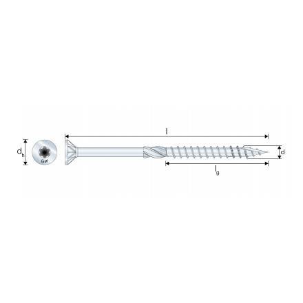 TTSFS: A4 Countersunk Wood Screw