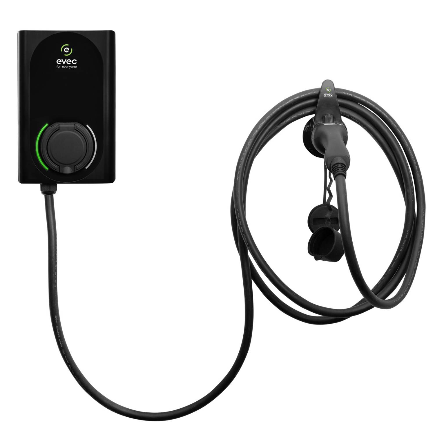 EDC01- 7.4kW PowerPair Dual EV Charger - 1x Socket + 1 x Tethered Lead - Electric Vehicle Charging Point