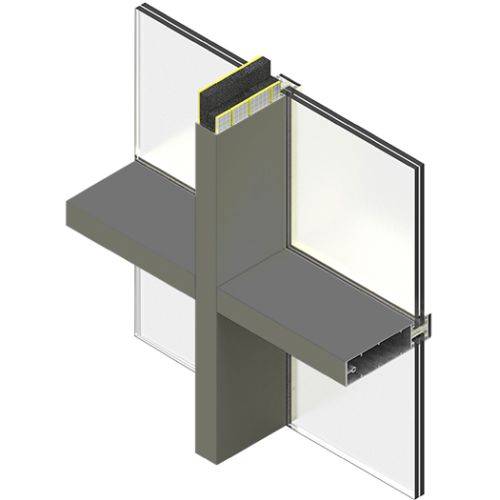 Siderise MI Mullion and Transom Acoustic Inserts for Curtain Walling 