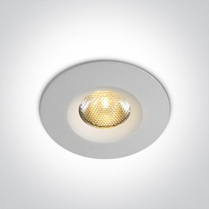  3W  IP65 COB LED Recessed Spots with Prismatic Diffuser 10103M - Indoor Ceiling Mini Spots/ Niche Light