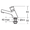 Sandringham 21 - 1/2" Self Closing Pillar Taps - Taps