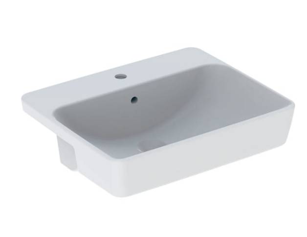 Geberit VariForm semi-recessed washbasin, rectangular
