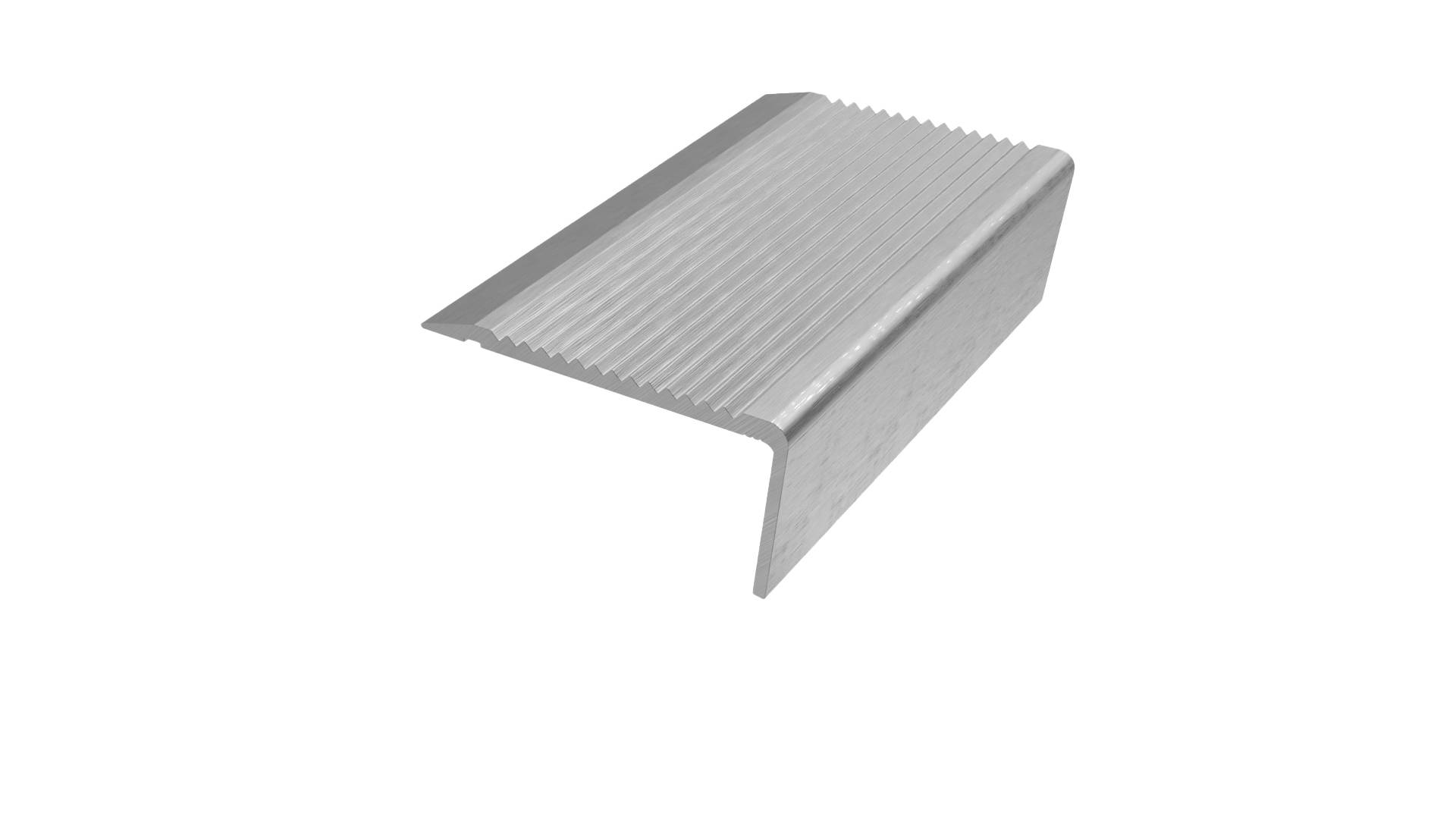 Aluminium Stair Nosings with Ribbed or Castellated Treads - Stair Edgings