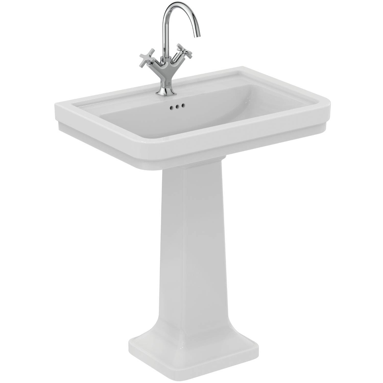 Ideal Standard Calla 70cm washbasin, one taphole with overflow  