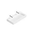 Monolith L Series - 600mm depth - Wall-mounted Monolithic Washbasins