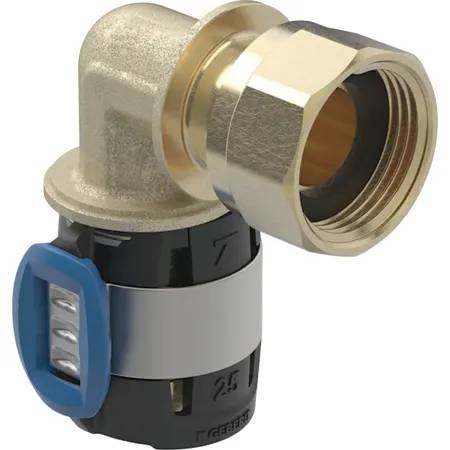 Geberit Flowfit 90° Bend Adaptor With Union Nut