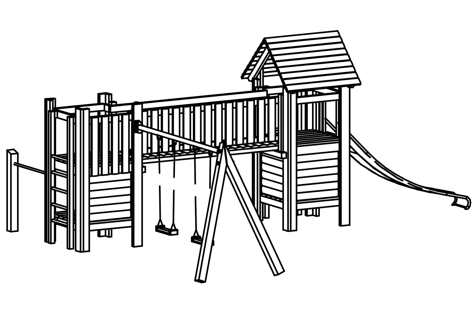 Timberplay Combined Play Structures