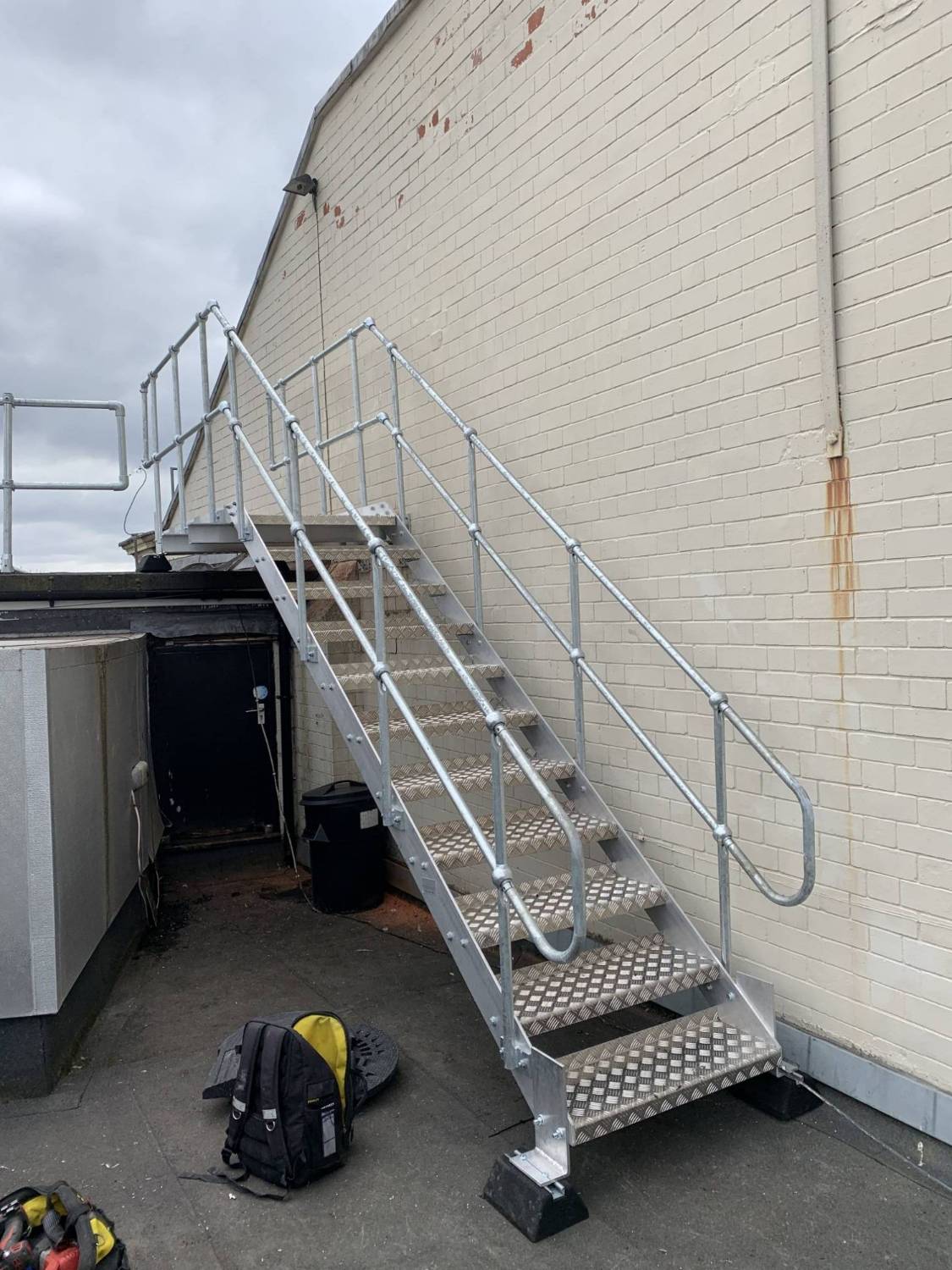 Industrial Stair System - Step Over Unit; Up & Onto Obstruction