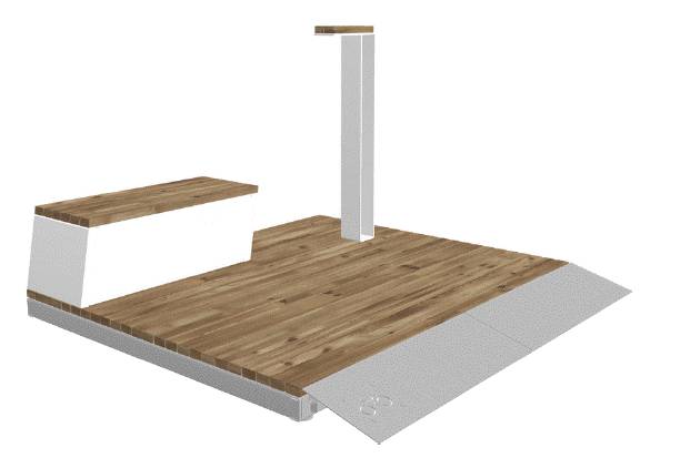 Parklets 2.0 Urban Flooring - Café, Cosy, Mech and Portal 