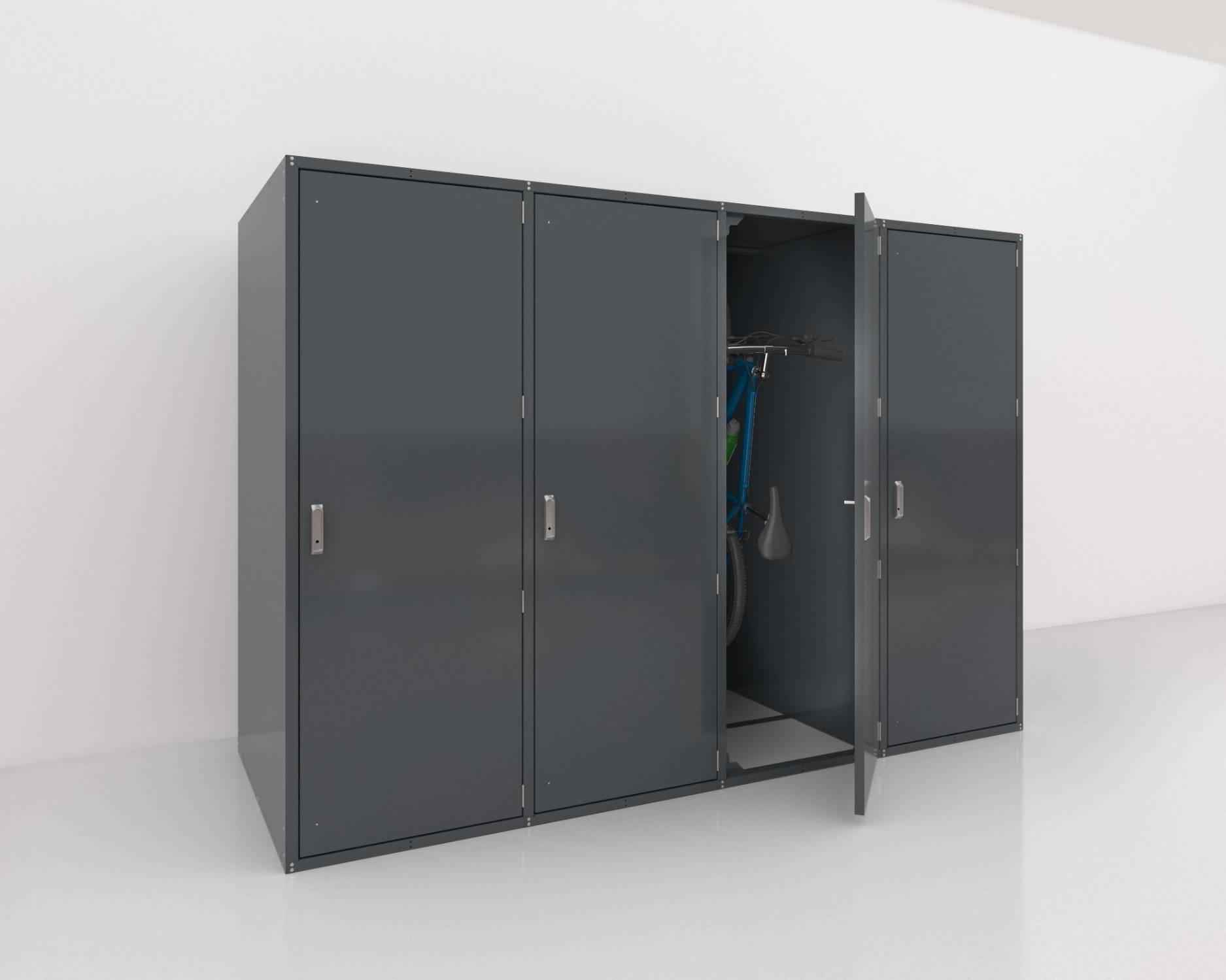 Cycla Bike Locker Vertical – Single-Sided