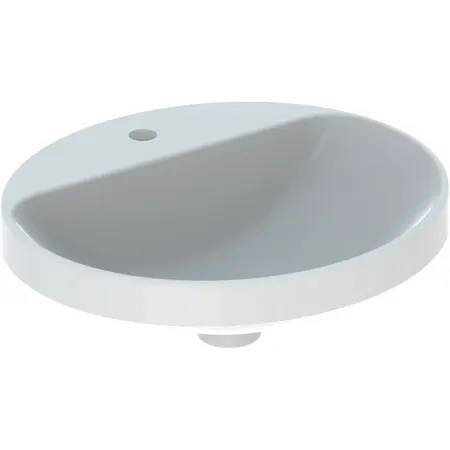 Geberit VariForm countertop washbasin, oval, with tap hole bench - Washbasin
