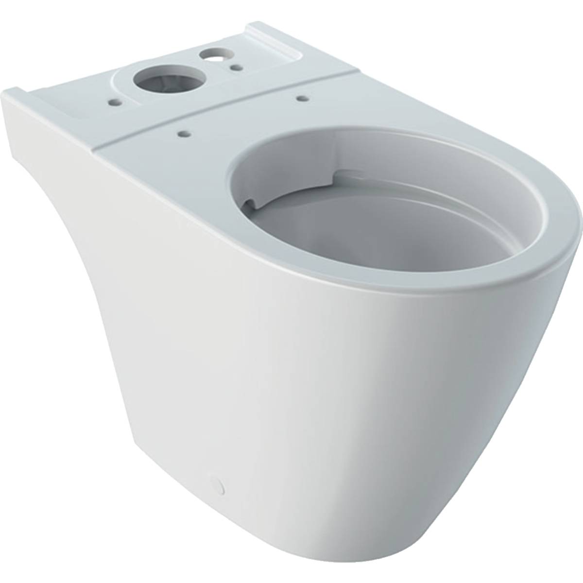 iCon Floor-Standing WC For Close-Coupled Exposed Cistern, Washdown, Shrouded, Rimfree