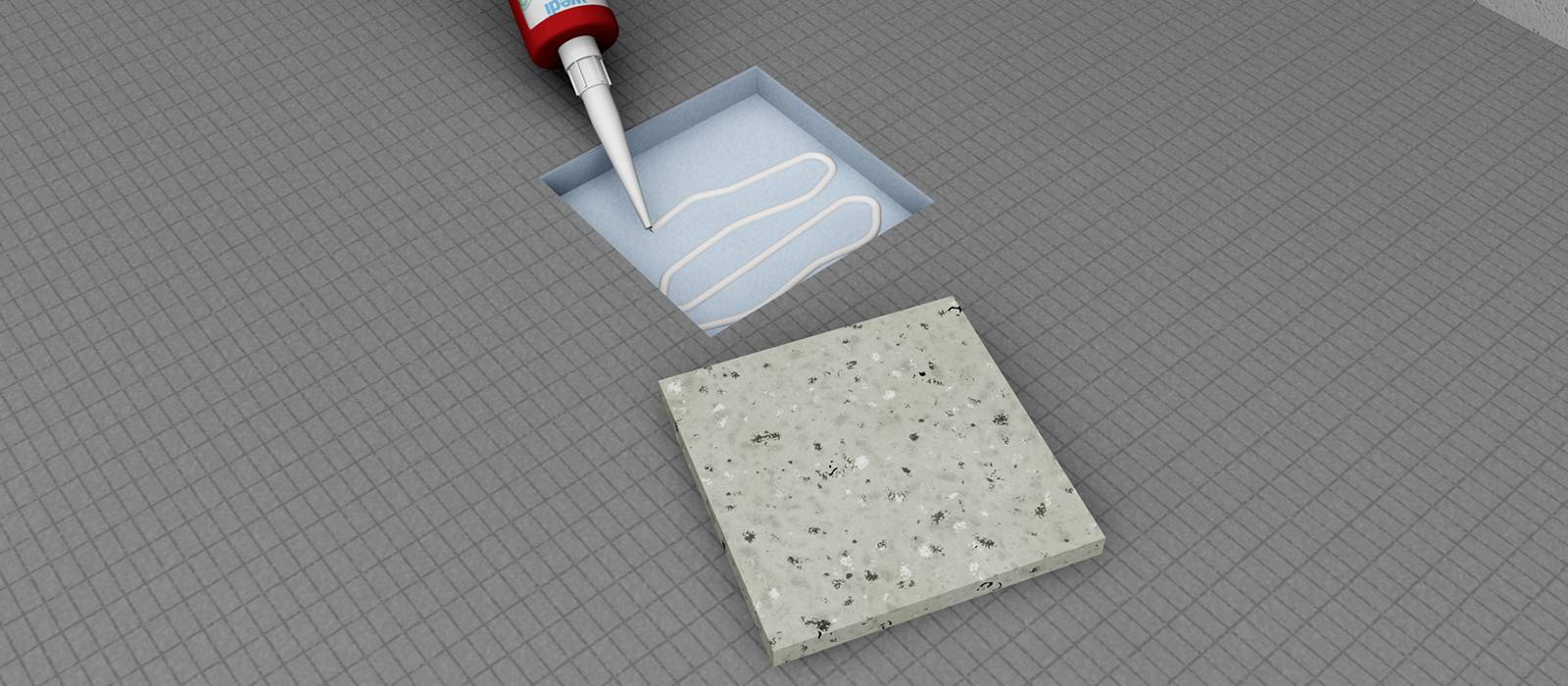 wedi Tools - Fixing Set - composite fixing plates for heavy object