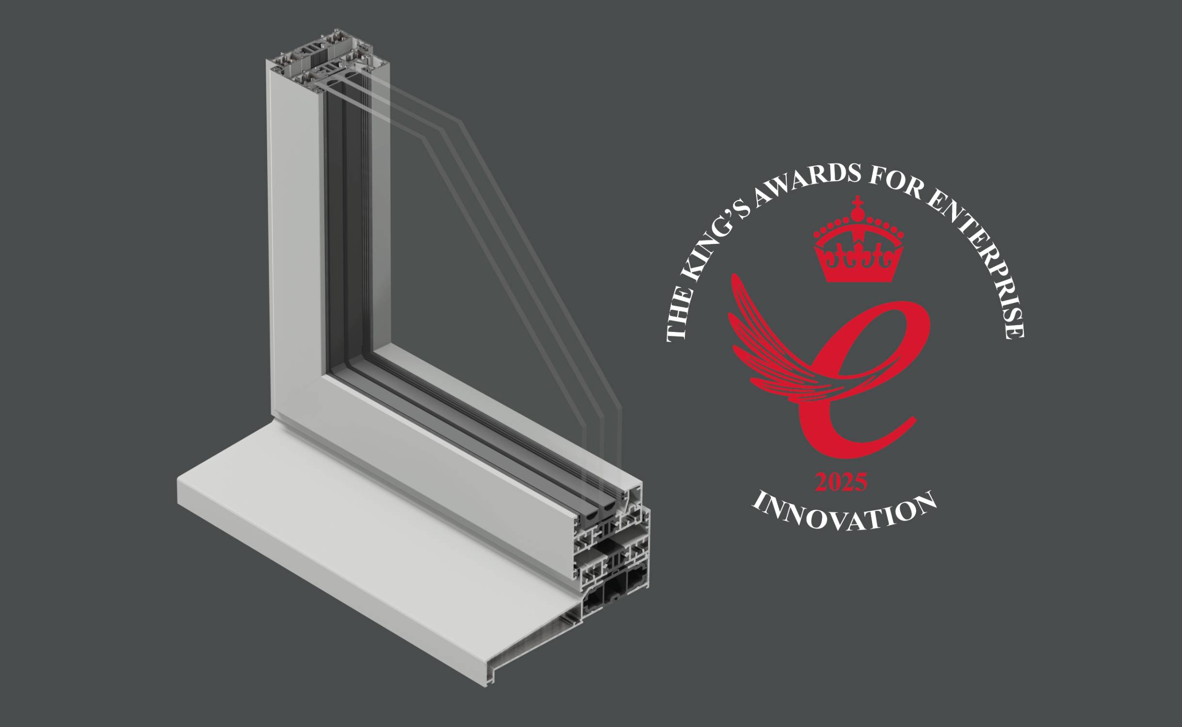 Classic Beaded French Window - Aluminium Window