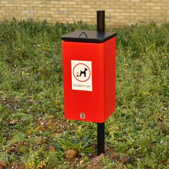 K-Nine Post Mounted Waste Bin