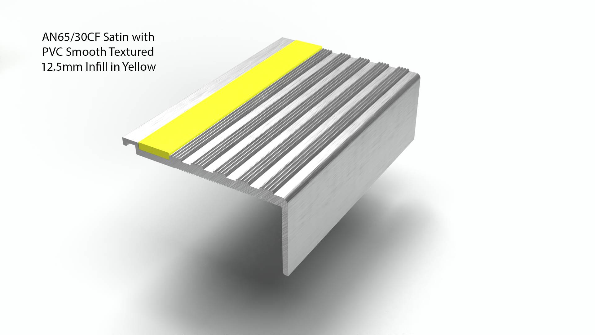 Aluminium Stair Nosings with Concealed Fixings, 5 mm Gauge and Ramp Tread Profiles